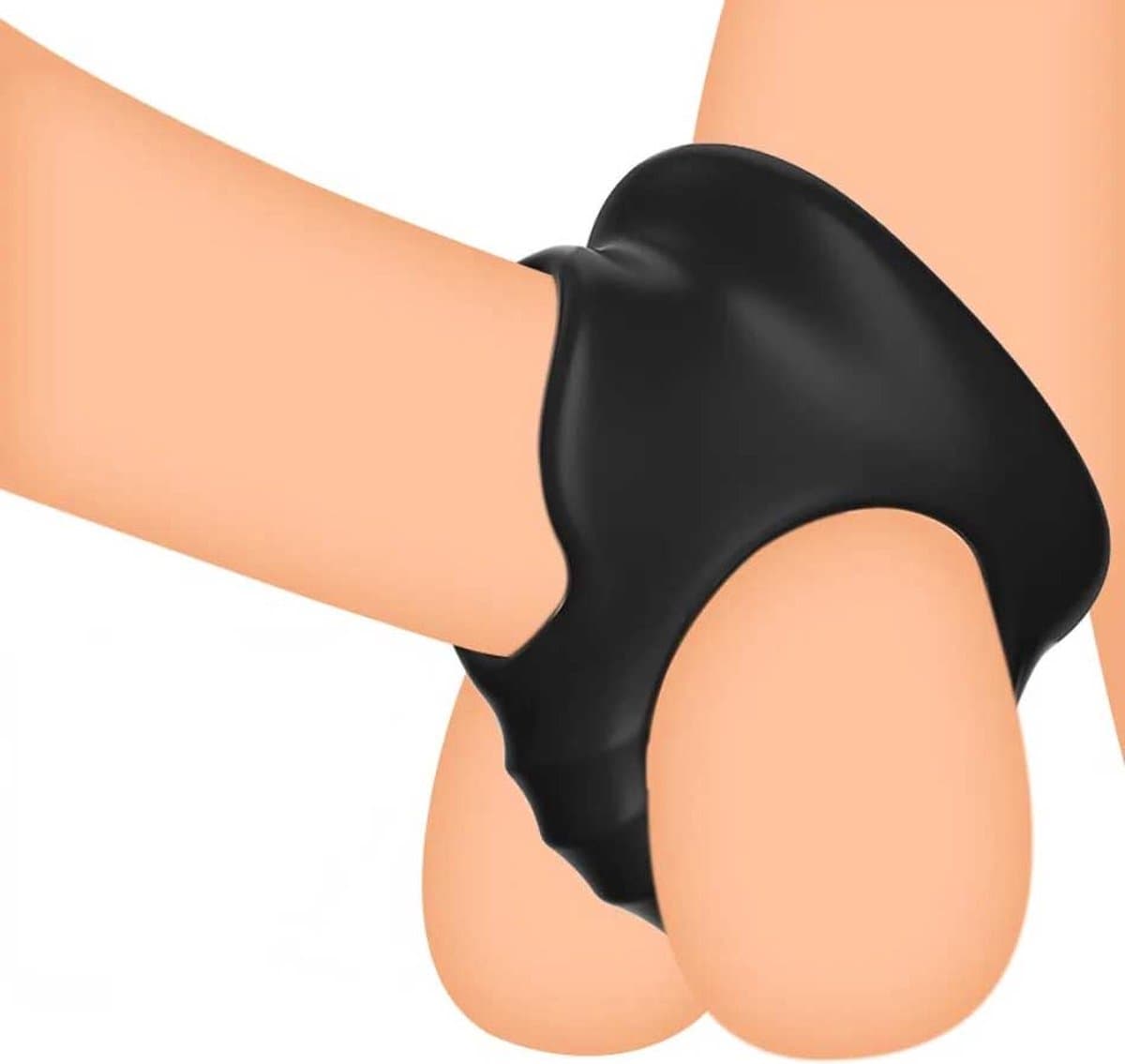 Siliconen Cockring met Ballstretcher – Rekbaar, Comfortabel en Stimulerend — afbeelding 1