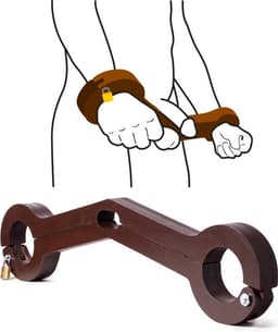 Rimba - Humbler - Ballenspreider - Houten Humbler Met Polsboeien En Slotjes — thumbnail 3