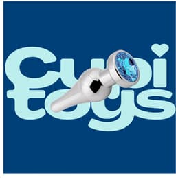 Cupitoys® Metalen buttplug - Zilver - Diamant blauw - Taps - Large - Sex toys voor vrouwen - Sex toys voor mannen - Buttplugs — thumbnail 2