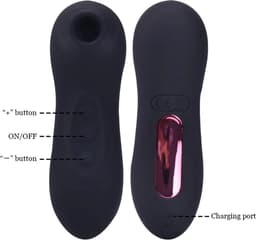 Mini Luchtdruk Stimulator – Discreet Reisformaat – Zacht Siliconen – Voor Vrouwen – Zwart — thumbnail 3
