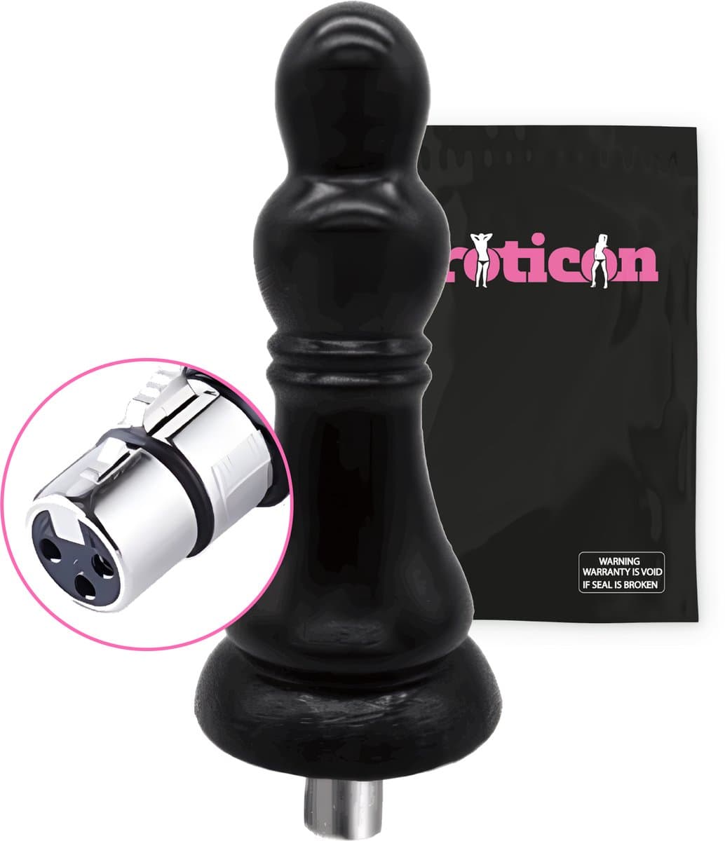 Eroticon Grote Buttplug Brent - Anal plug/Dildo 15.5cm Lang en tot 6cm dik - Opzetstuk voor Seksmachine - Accessoire - 3XLR opzetstuk — afbeelding 1