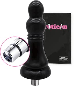 Eroticon Grote Buttplug Brent - Anal plug/Dildo 15.5cm Lang en tot 6cm dik - Opzetstuk voor Seksmachine - Accessoire - 3XLR opzetstuk — thumbnail 1