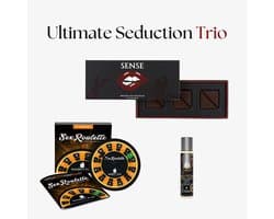 Ultimate Seduction Trio - Sense Chocolate + Sex Roulette + glijmiddel combideal - Erotisch bordspel - Libido verhogend - erotische booster - lustopwekker - libido verhogende chocolade - Sense chocolade - sense chocolate sex - 6 stuks