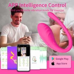 Vibrators voor Vrouwen met App Control - Sex Toys voor Vrouwen Koppels - G Spot Bullet Vibrator met 10 Vibratie Standen- Clitoris Stimulator - Dildo Vibrator Realistisch - Seksspeeltjes - Erotiek - Vibrerend Ei - Anale Speeltjes — thumbnail 2