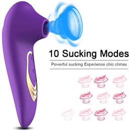 Air Pulse & Trilling Vibrator met 7 Standen – USB Oplaadbaar – Waterdicht – wit-roze of oranje — thumbnail 4
