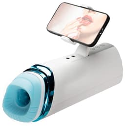 One2Play Masturbator met Telefoonhouder Pocket Pussy - Blowjob Simulator - Kunst Vagina – Sex Toys Mannen – Nep Kut — thumbnail 1