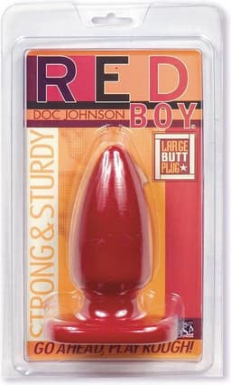 Doc Johnson Red Boy Buttplug - Groot - Rood — thumbnail 4