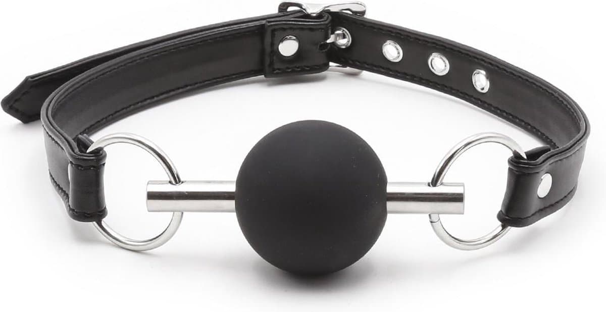 Banoch - Ballgag black Luxe - Siliconen - Zwart - bondage — afbeelding 1