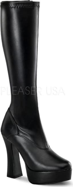 Pleaser - ELECTRA2000Z Kniehoge laarzen - US 12 - 42 Shoes - Zwart — thumbnail 1