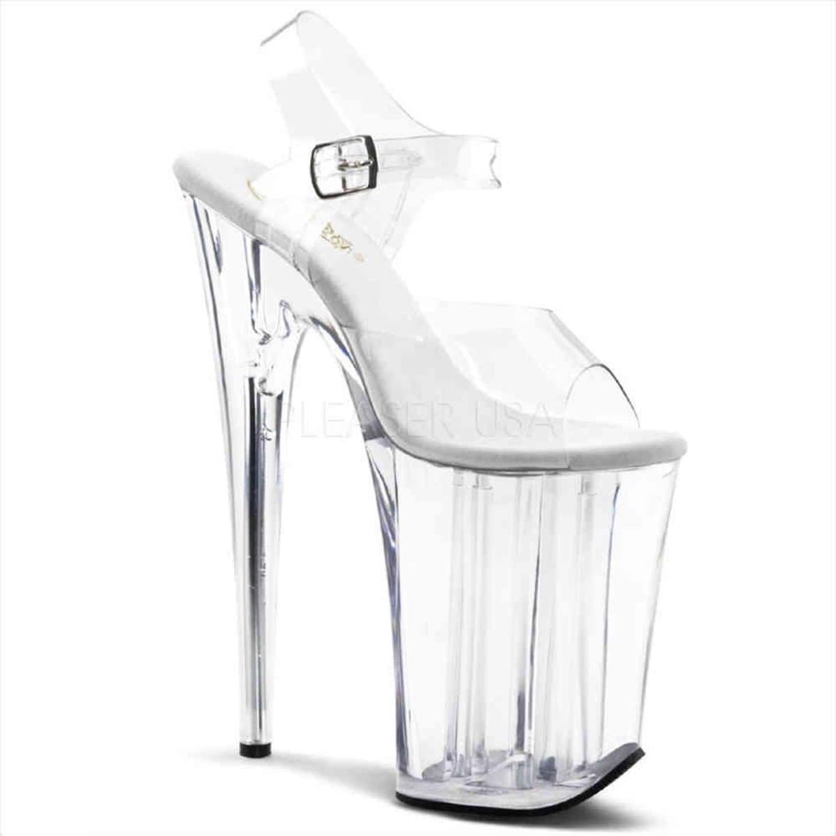 Pleaser - INFINITY-908 Sandaal met enkelband, Paaldans schoenen - Paaldans schoenen - 38 Shoes - Zilverkleurig — afbeelding 1