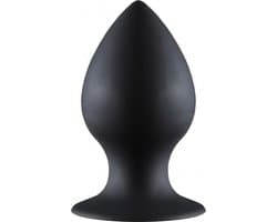 Lola Toys - BackDoor Black Edition - Thick Anal Plug - Dikke grote rond buttplug met zuignap - Anaalplug - S - 7.8cm x 4cm - Zwart