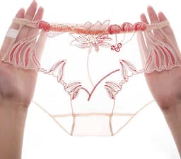 Transparante Dames Slip met Bloemen Kant - Elegant en Stijlvol - Lingerie — thumbnail 1