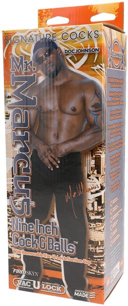 Doc Johnson Realistic Cocks XXXL dildo Mr. Marcus - Cock & Balls zwart - 22,61 cm — thumbnail 2