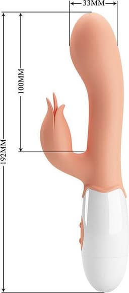 Pretty Love - Bloody Mary - Vibrator - Rabbit Vibrator met Clitoris Stimulatie - Lichte Huidskleur - Geeft Intens en Krachtig Plezier — thumbnail 3