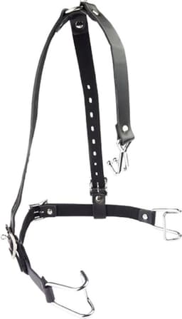 Bondage Mond- en Neusgag - Verstelbare Leren Bandjes - BDSM - Gag - Uitrekken — thumbnail 1