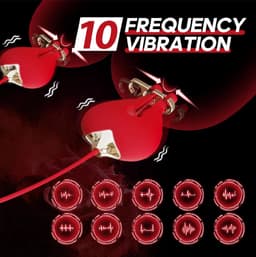 Set van vibrerende tepelklemmen en vibrerende mond gag - BDSM - Knevel - Luxe siliconen - 10 vibratietstanden — thumbnail 3