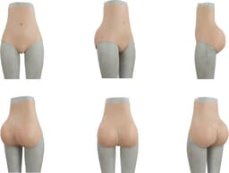 High Waist - 100% hypoallergene - medische siliconen body - one size - bilvergroter - bredere heupen - elastisch - shapewear - shaping - Vrouwen lichaam - Transgender - Vrouwelijke vorm - cosplay - crossdressing - femboy - slip - broekje - body — thumbnail 4