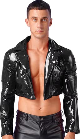 Stoere latex lakleer mini jack - Erotisch - BDSM - Mannen - Rollenspel — thumbnail 1