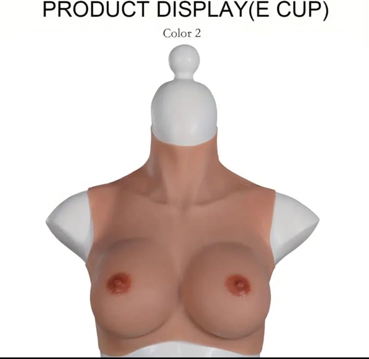 Siliconen borsten- E cup- Nep Borsten- 100% siliconen- 2800 gram -Crosdresser- Travestiet- Cosplay-Breastplate-Travestie — afbeelding 1