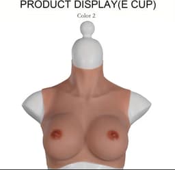 Siliconen borsten- E cup- Nep Borsten- 100% siliconen- 2800 gram -Crosdresser- Travestiet- Cosplay-Breastplate-Travestie — thumbnail 1