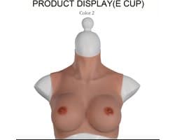 Siliconen borsten- E cup- Nep Borsten- 100% siliconen- 2800 gram -Crosdresser- Travestiet- Cosplay-Breastplate-Travestie