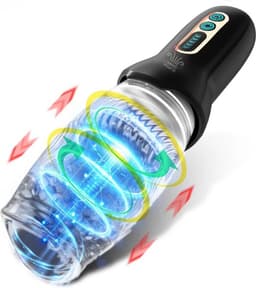 SBY Gawk Gawk 4000 - Automatische Blowjob Simulator - Vibrerende Masturbator Voor Mannen - Elektrisch - Oplaadbaar - Waterdicht - Sex Toys - Penis Stimulator - Kunstvagina - Penis vibrator - eikel — thumbnail 1
