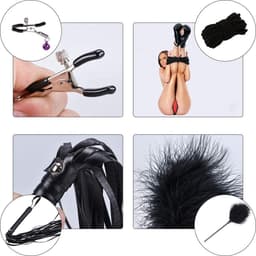 DD Sex Toys voor Koppels Vastbinden - Bondagesets - Extreme voor Mannen & Vrouwen - 30x23x11cm - Zwart — thumbnail 5