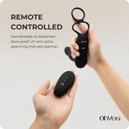 OHYES Prostaat Vibrator Mannen - Prostaat stimulator met cockring en afstandsbediening - Vibrerende buttplug - Anale speeltjes & Anaal vibrators — thumbnail 5