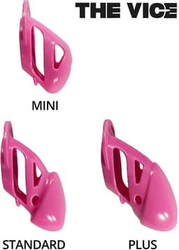 The Vice - Kuisheidskooi - Peniskooi - Chastity Cage - Roze - Verkrijgbaar in de Maten Mini Standaard en Plus Standaard — thumbnail 19