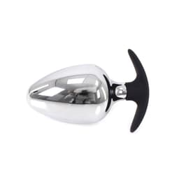 Kiotos - Sucker RVS Buttplug BIG-S 60 mm Met Siliconen Voetje — thumbnail 2