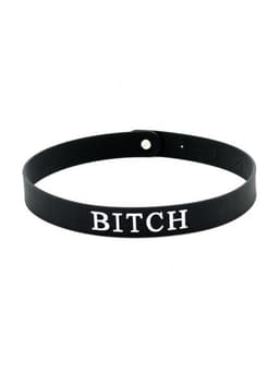 Rimba - Halsband - Collar Met Tekst - BITCH - Siliconen — thumbnail 9