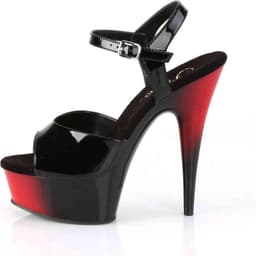 DELIGHT-609BR - (EU 36 = US 6) - 6 Heel, 1 3/4 PF Two Tone Ankle Strap Sandal — thumbnail 3