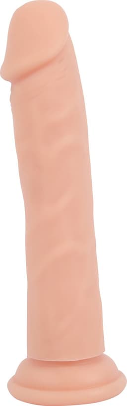 Banoch Dildo 25 cm | Rechte Beige Siliconen Dildo met Zuignap | Extra Large | Ø 4 cm | Realistisch & Flexibel — thumbnail 2