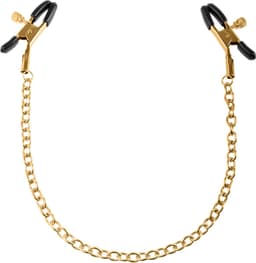Fetish Fantasy Gold FF GOLD NIPPLE CHAIN CLAMPS — thumbnail 1