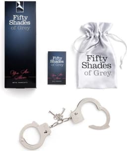 Fifty Shades of Grey You are mine - Metalen Handboeien - Zilver — thumbnail 5