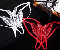 Jumada's - Slip - Vrouwen - Vlinder - Open kruis - Rood  - One size — thumbnail 4