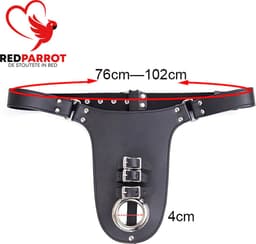 BDSM slip heren - Penis bondage - Riemen en gespen - Kuisheid - Leder — thumbnail 4