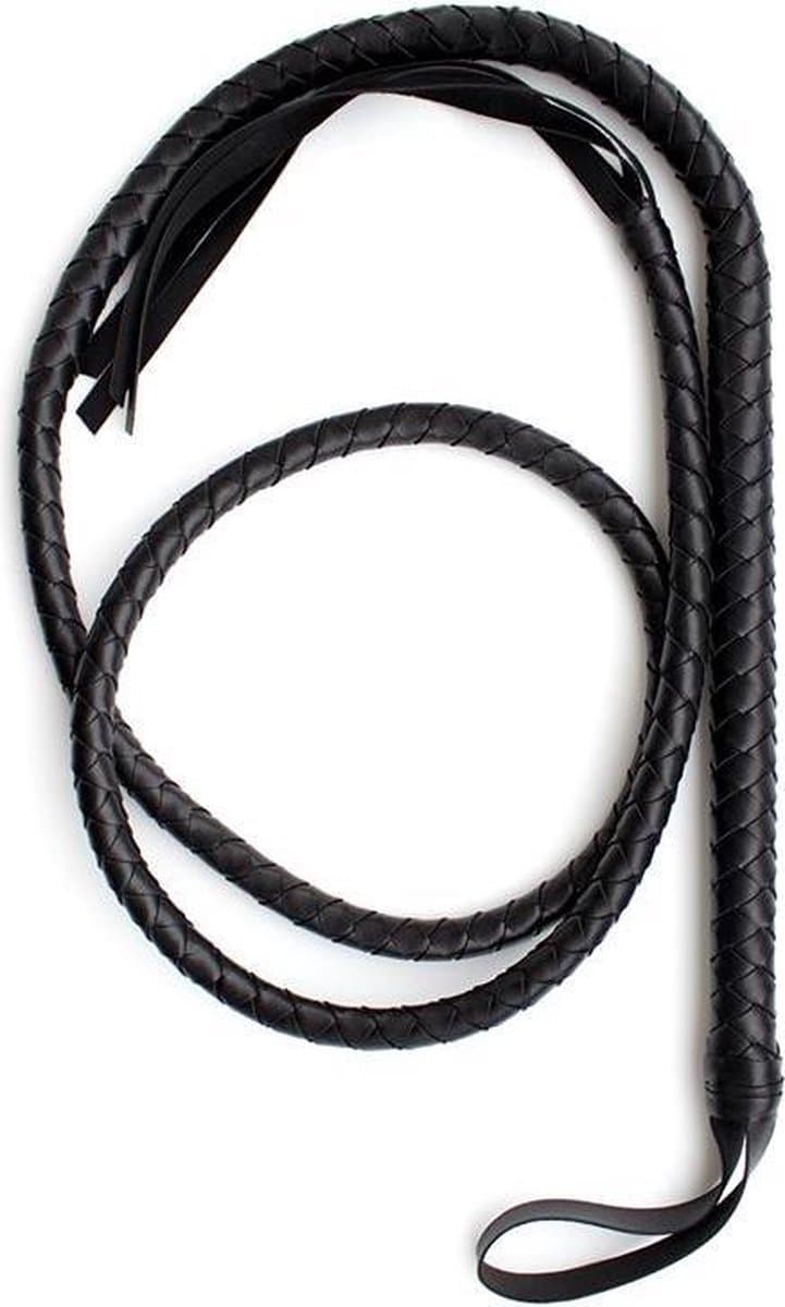 LATETOBED BDSM LINE Whip 2 Meters Black — afbeelding 1