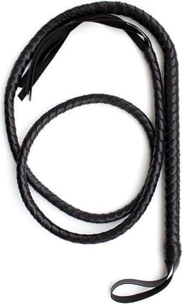LATETOBED BDSM LINE Whip 2 Meters Black — thumbnail 1