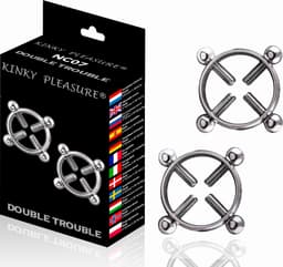 Metalen Tepelklemmen - Double Trouble — thumbnail 2