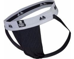 MM Sports Original Edition Swimmer/Jogger Jockstrap 2 inch Black - MAAT XL - Heren Ondergoed - Jockstrap voor Man - Mannen Jock