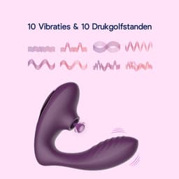 Eva® Queen Pro - Vibrator voor Vrouwen - Luchtdruk Sex Toy - G-Spot Stimulator & Clitoris Satisfyer - Seksspeeltjes voor Koppels - Dildo Vibrator - Realistisch - Erotische Audio - Sex Toys voor Vrouwen - Cadeau voor vrouw - Deep Purple — thumbnail 13