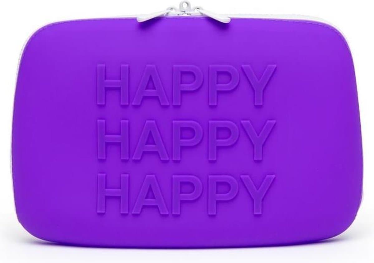 Happy Rabbit - HAPPY Opbergtas met Rits Groot Paars — afbeelding 1