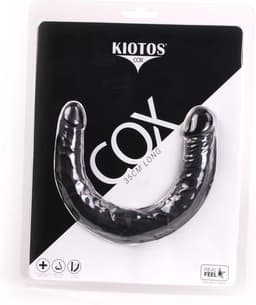 Kiotos Cox Dubbele Dildo 30 cm – zwart — thumbnail 3