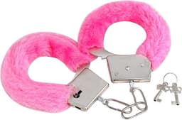 Nooitmeersaai - Handboeien Seks - Seksspeeltje - Erotiek - Pluche - Roze — thumbnail 1