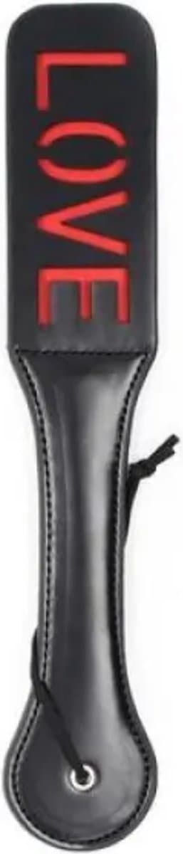Paddle met LOVE Tekst | Double Spank | Leder — afbeelding 1