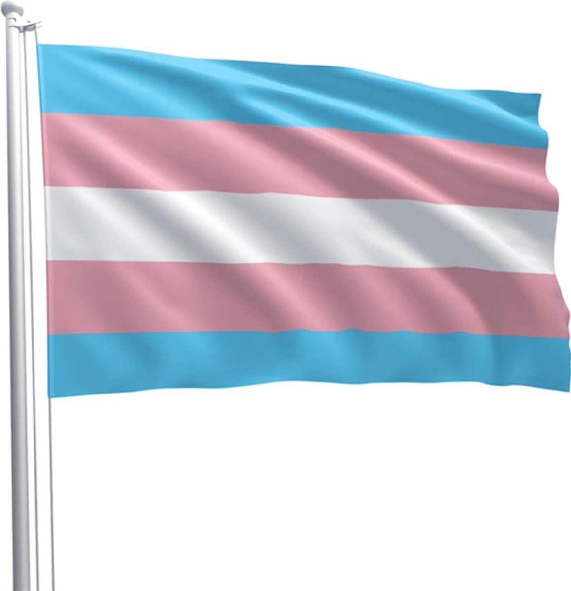 Transgender pride flag 90 x 150 cm — afbeelding 1