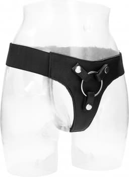 RealRock – Elastische Voorbind Harnas tot 5 cm voor een Harde Aanpak - Zwart — thumbnail 1