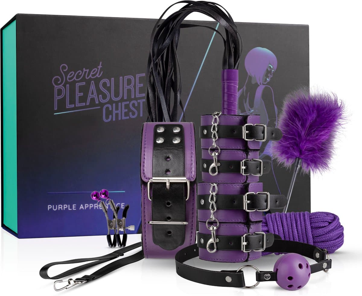 Secret Pleasure Chest - Purple Apprentice - SM - BDSM - Set - Sex Toys voor Mannen en Vrouwen - Erotische Cadeauset — afbeelding 1