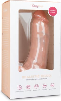 EasyToys - Realistische Dildo met Balzak - Dildo met Zuignap - 20 cm - Dildo's - Sex Toys voor Vrouwen en Mannen - Dildo Mannen Anaal - Beige — thumbnail 2